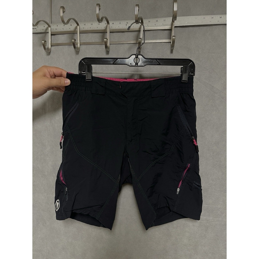 Endura Shorts Women S Blk Snap Mountain Bike Cycling Bicycle Riding Zip‎ Pockets